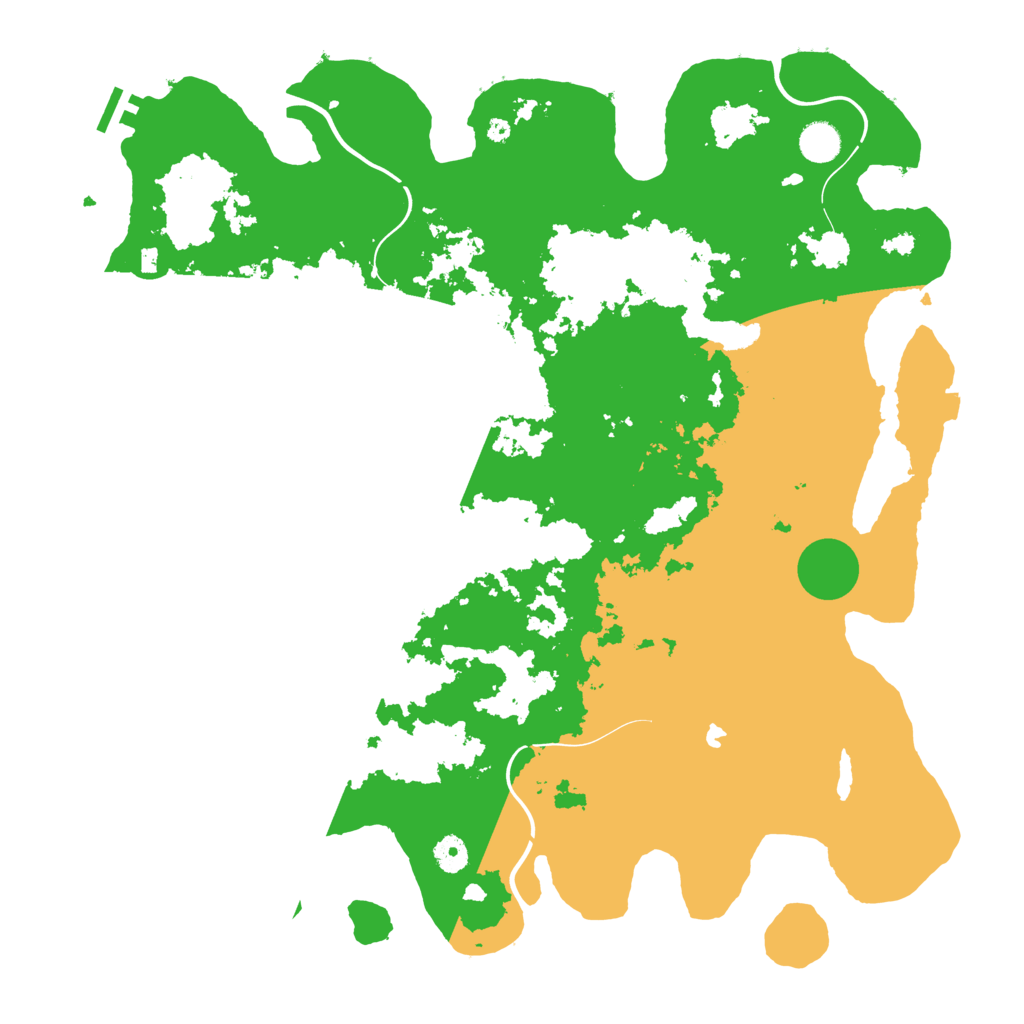 Biome Rust Map: Procedural Map, Size: 4400, Seed: 95359279