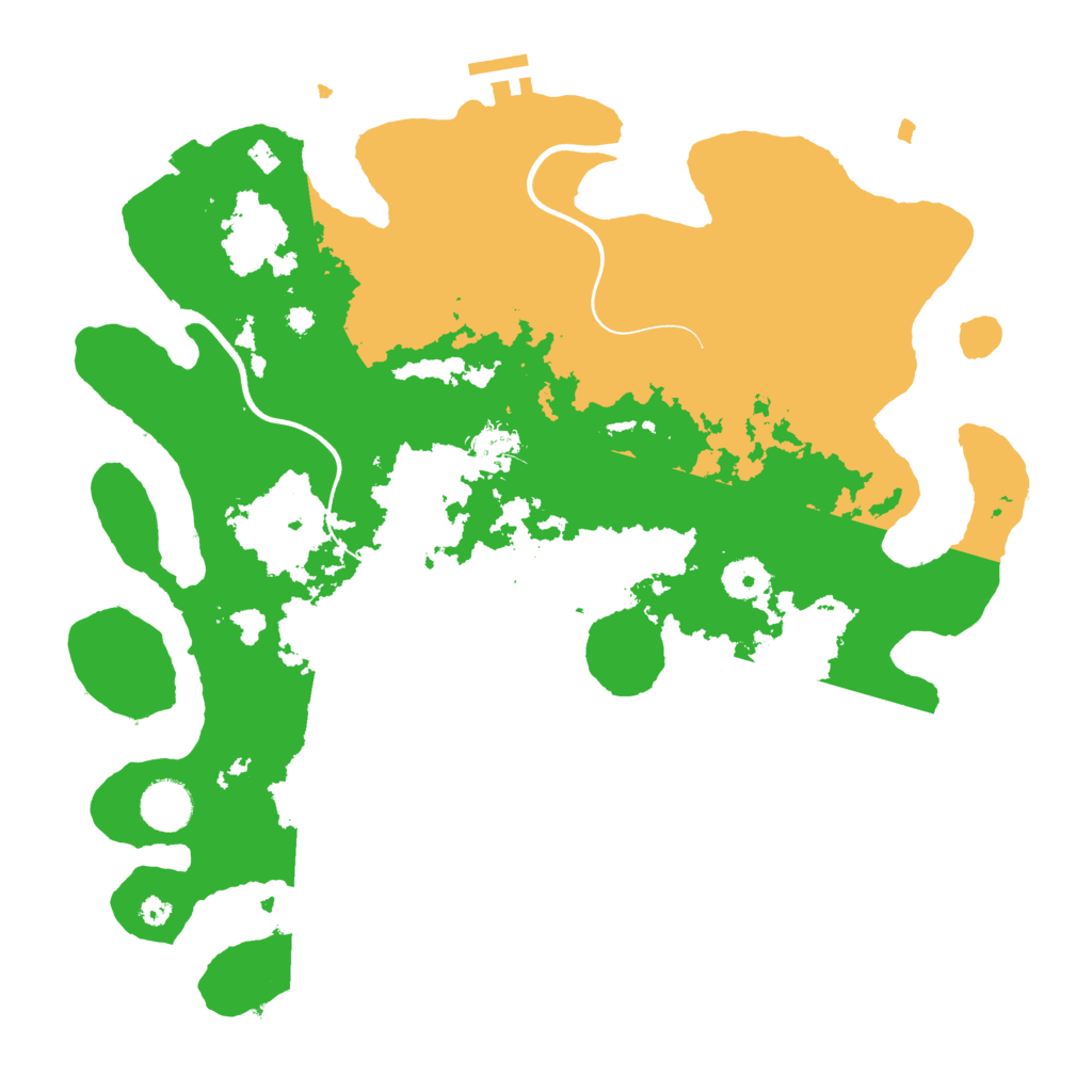 Biome Rust Map: Procedural Map, Size: 3700, Seed: 11078639