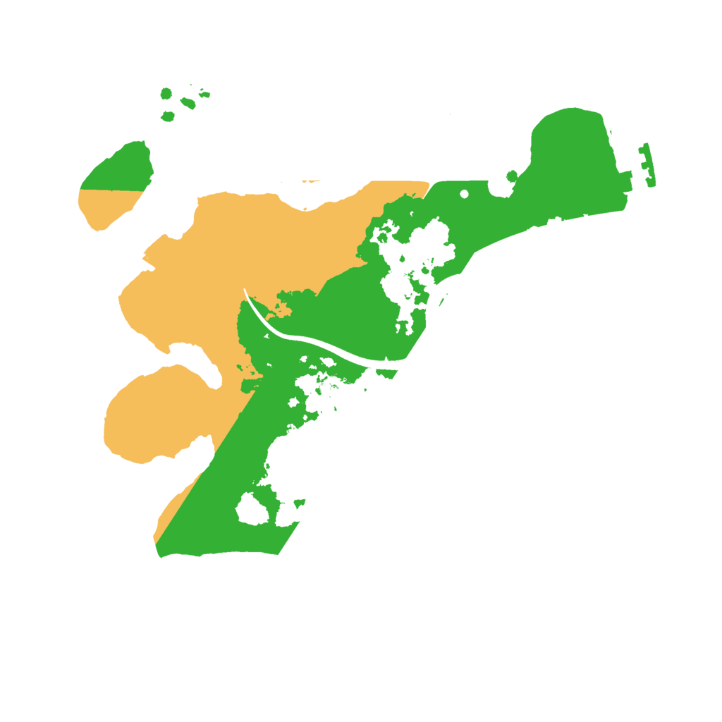 Biome Rust Map: Procedural Map, Size: 2500, Seed: 1965287939