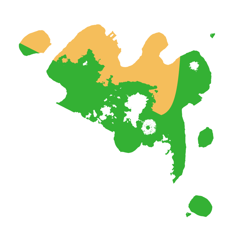 Biome Rust Map: Procedural Map, Size: 2500, Seed: 27216537