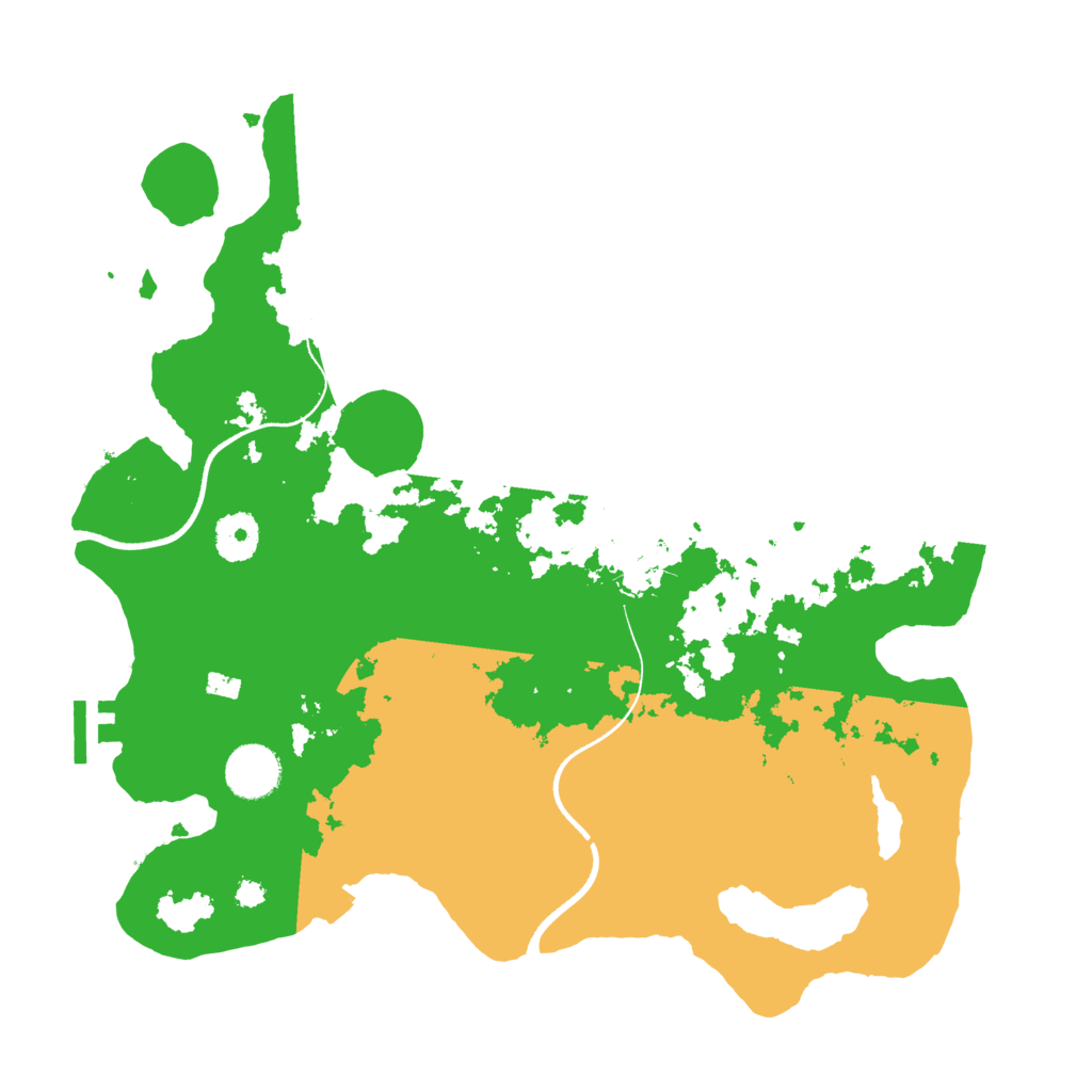 Biome Rust Map: Procedural Map, Size: 3500, Seed: 43504723