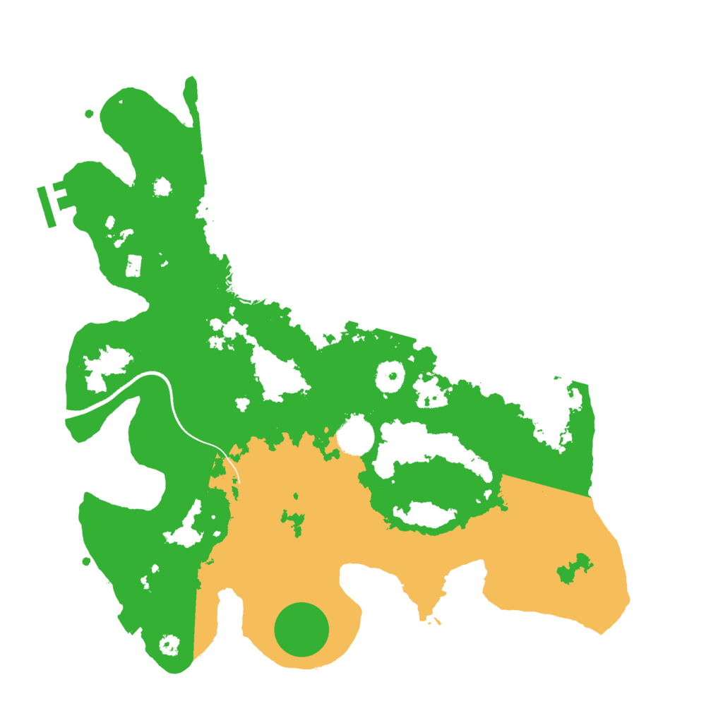 Biome Rust Map: Procedural Map, Size: 3500, Seed: 21999
