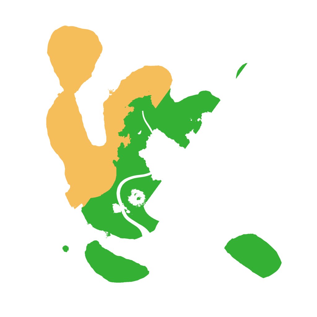 Biome Rust Map: Procedural Map, Size: 2000, Seed: 1245