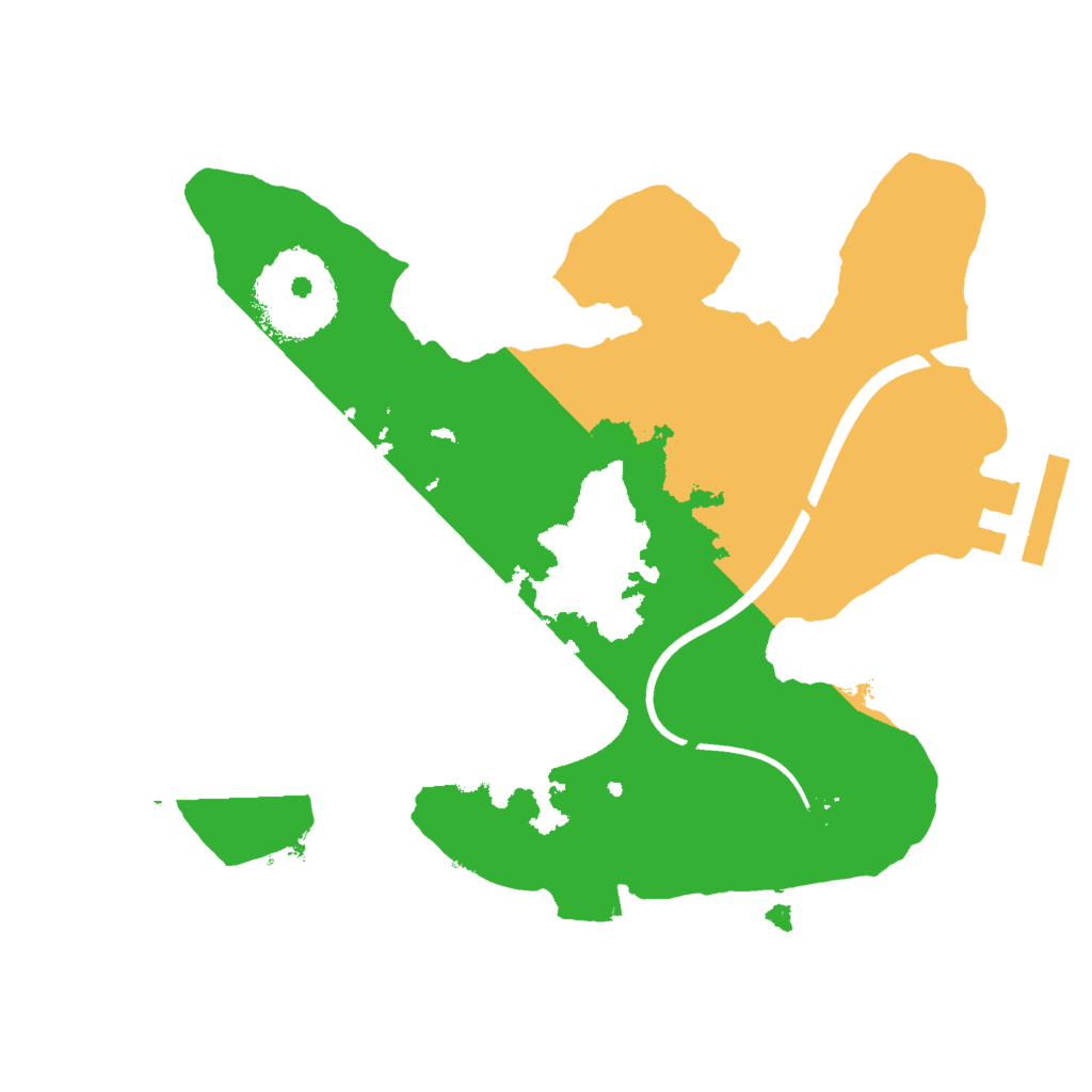 Biome Rust Map: Procedural Map, Size: 2000, Seed: 381216635