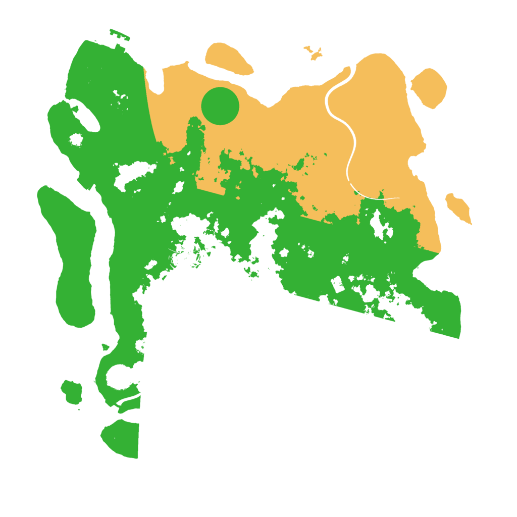 Biome Rust Map: Procedural Map, Size: 3600, Seed: 67853