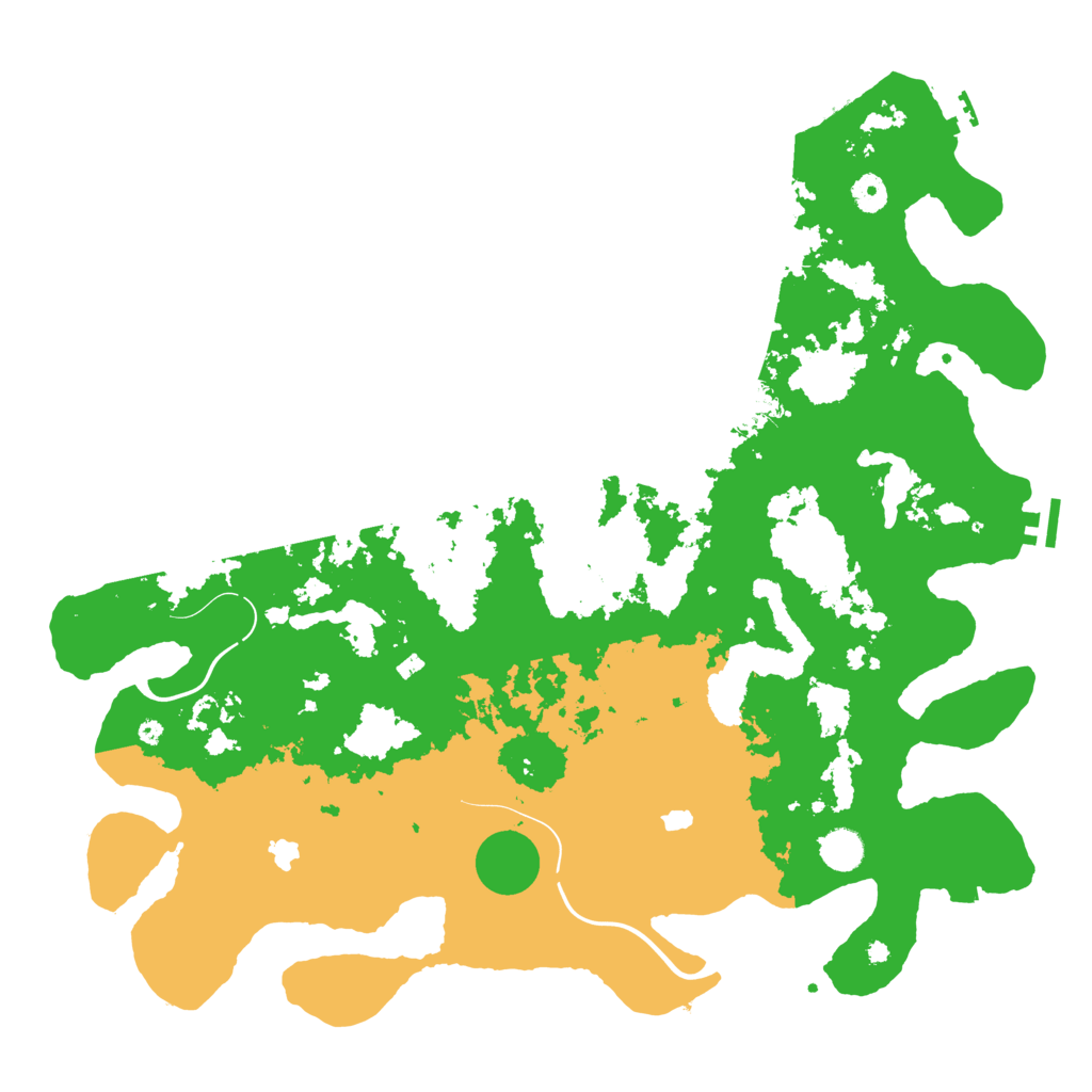 Biome Rust Map: Procedural Map, Size: 4500, Seed: 80317033