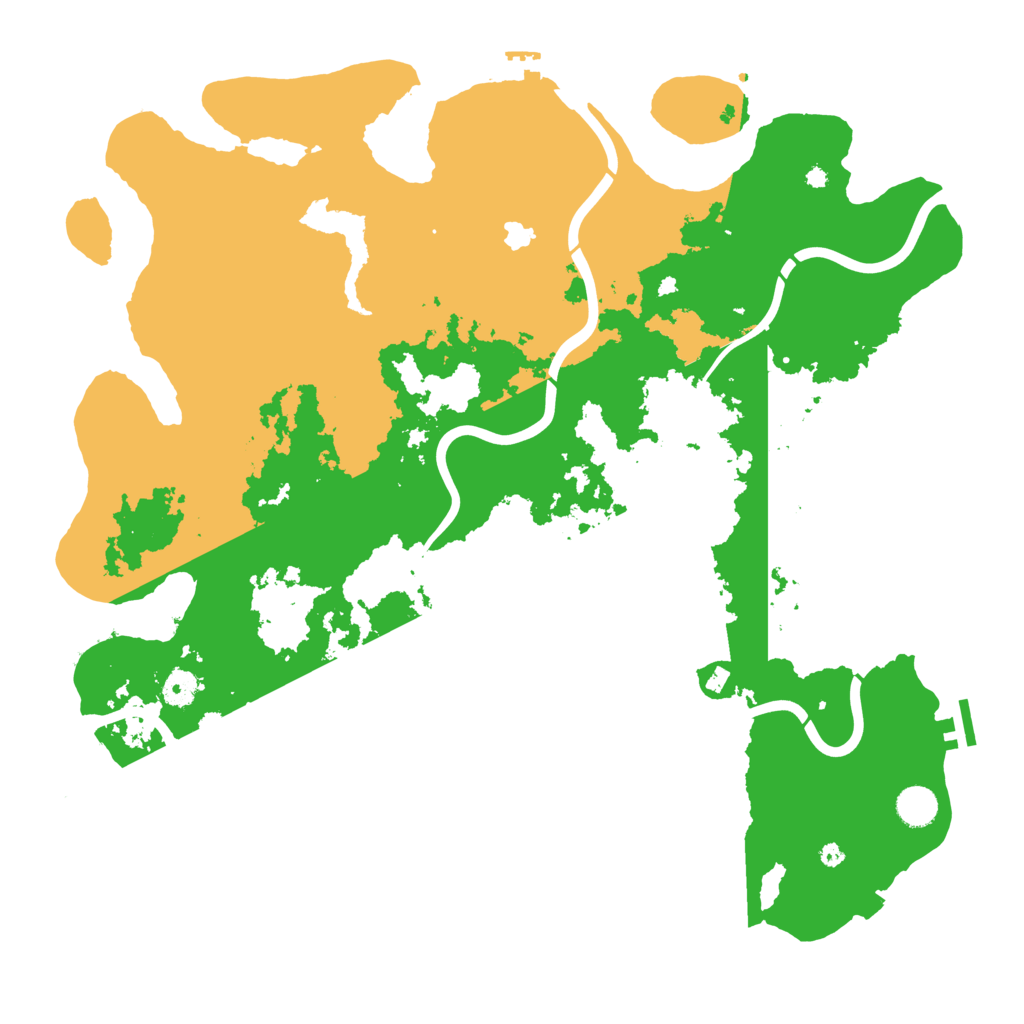Biome Rust Map: Procedural Map, Size: 4400, Seed: 75458858