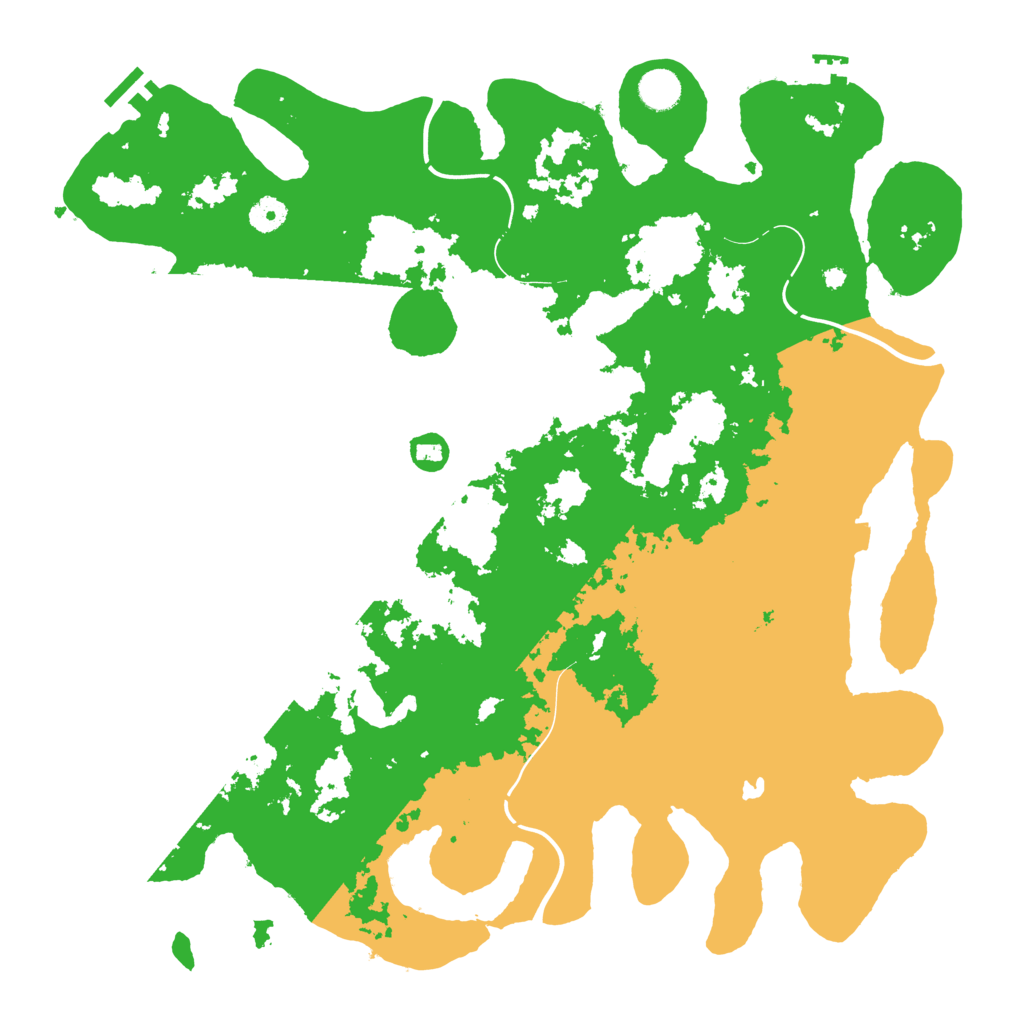 Biome Rust Map: Procedural Map, Size: 4300, Seed: 66319239