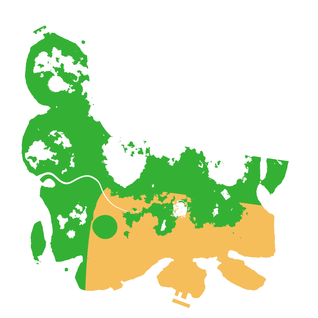 Biome Rust Map: Procedural Map, Size: 3500, Seed: 313437527