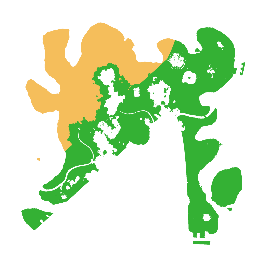 Biome Rust Map: Procedural Map, Size: 3000, Seed: 19561