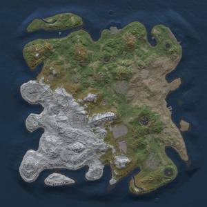 Thumbnail Rust Map: Procedural Map, Size: 3600, Seed: 20512, 14 Monuments