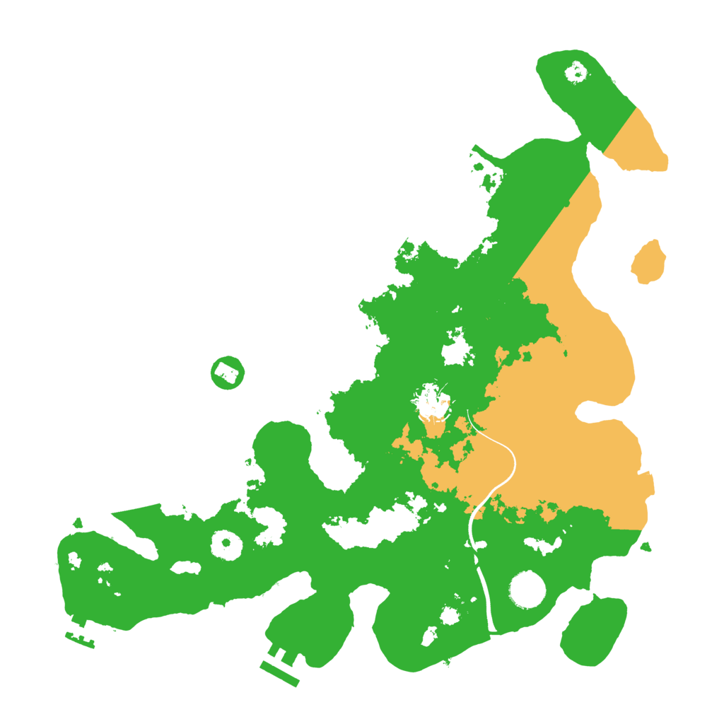 Biome Rust Map: Procedural Map, Size: 3500, Seed: 1993939741