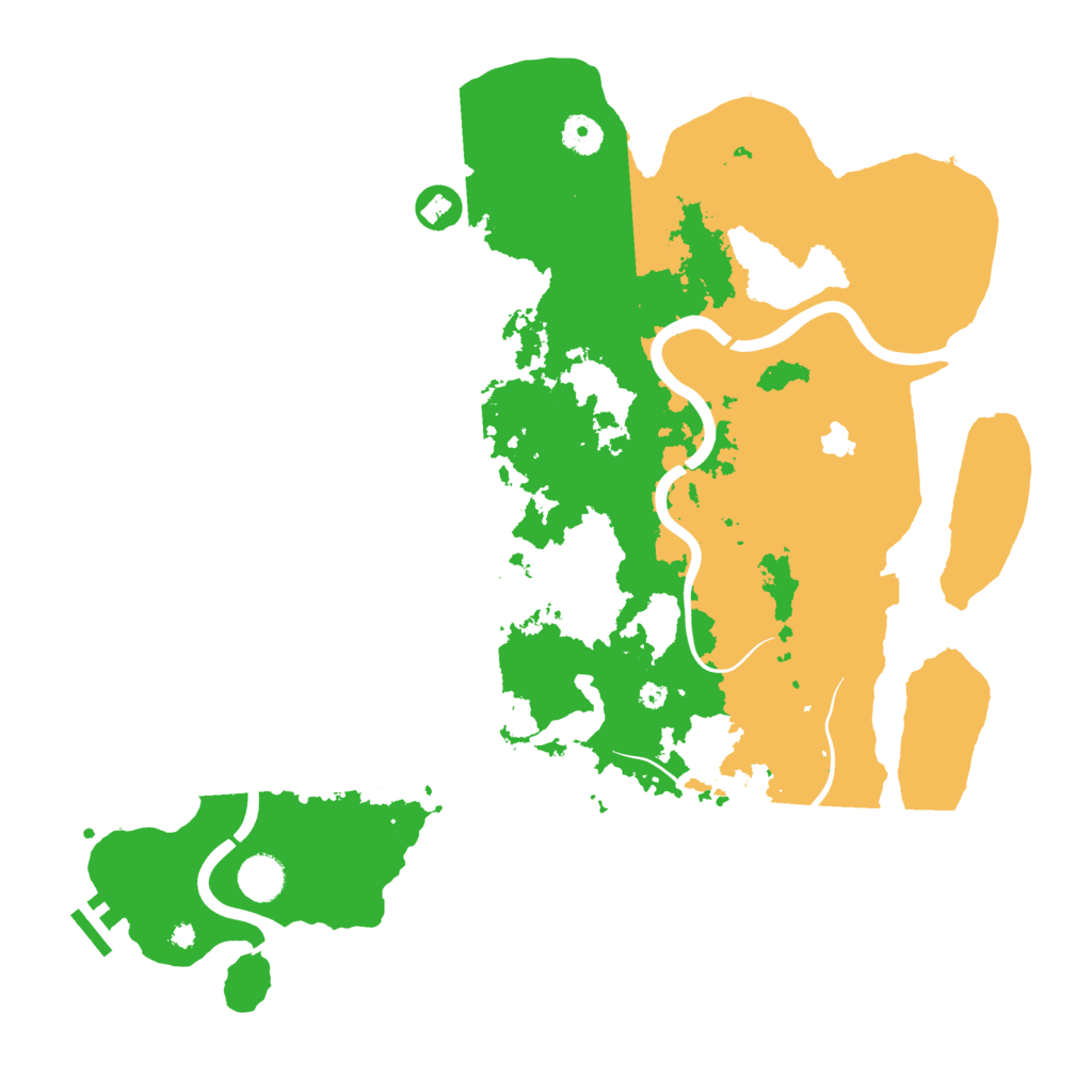 Biome Rust Map: Procedural Map, Size: 4096, Seed: 1209013640