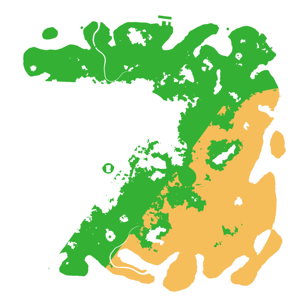 Biome Rust Map: Procedural Map, Size: 4600, Seed: 822579