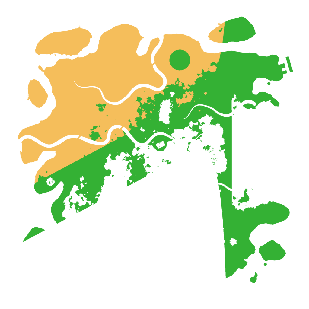 Biome Rust Map: Procedural Map, Size: 3950, Seed: 46977869