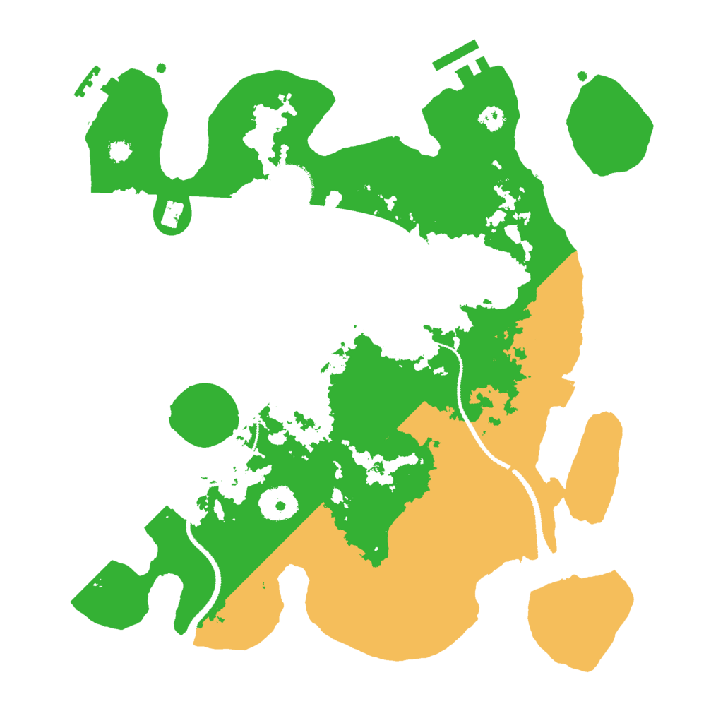 Biome Rust Map: Procedural Map, Size: 3000, Seed: 2462225