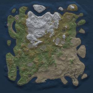 Thumbnail Rust Map: Procedural Map, Size: 4500, Seed: 2137907704, 19 Monuments