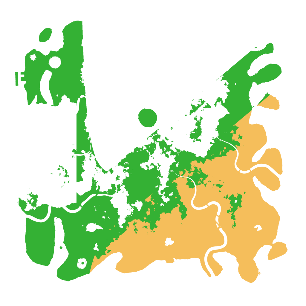 Biome Rust Map: Procedural Map, Size: 4500, Seed: 2137907704