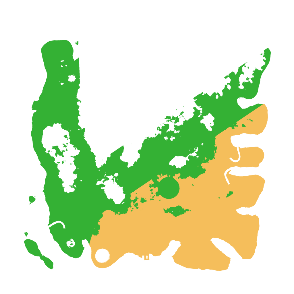Biome Rust Map: Procedural Map, Size: 3650, Seed: 42688123