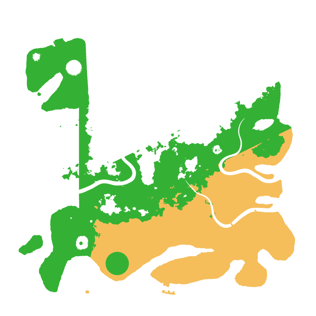 Biome Rust Map: Procedural Map, Size: 3600, Seed: 33550641