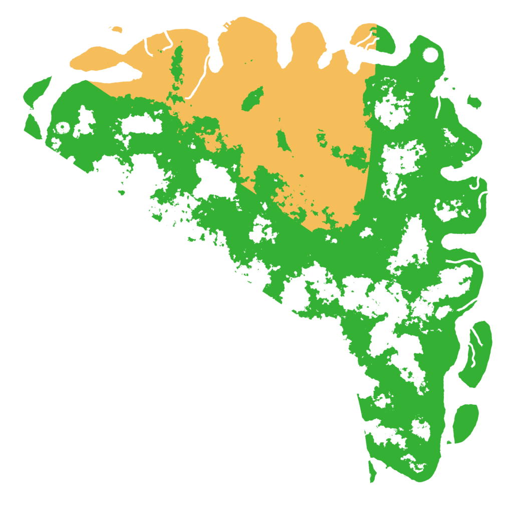 Biome Rust Map: Procedural Map, Size: 6000, Seed: 543654758