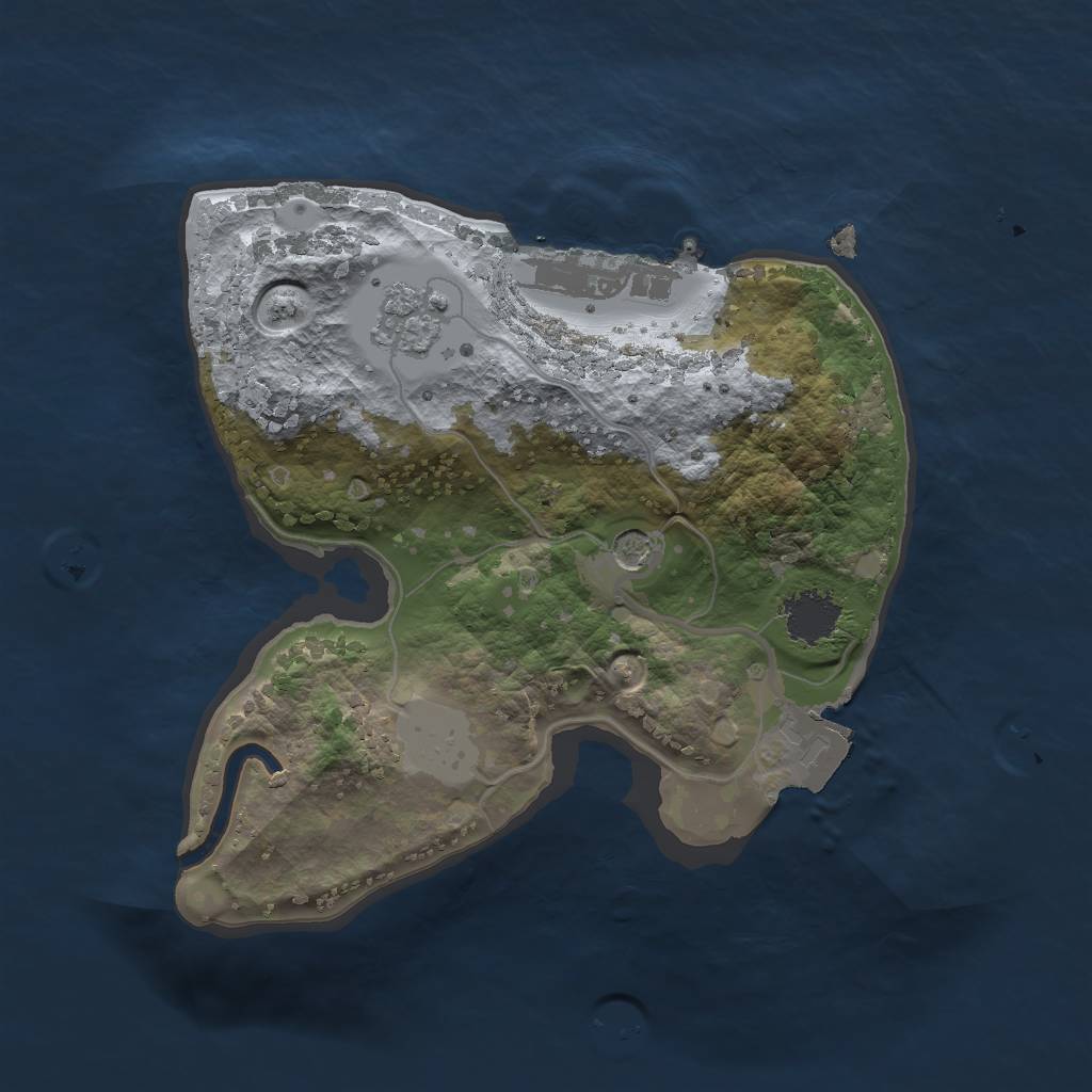 Rust Map: Procedural Map, Size: 1750, Seed: 62654198, 6 Monuments