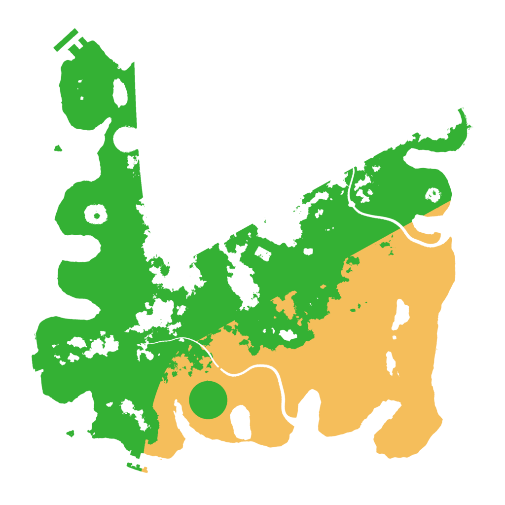 Biome Rust Map: Procedural Map, Size: 3500, Seed: 256987412