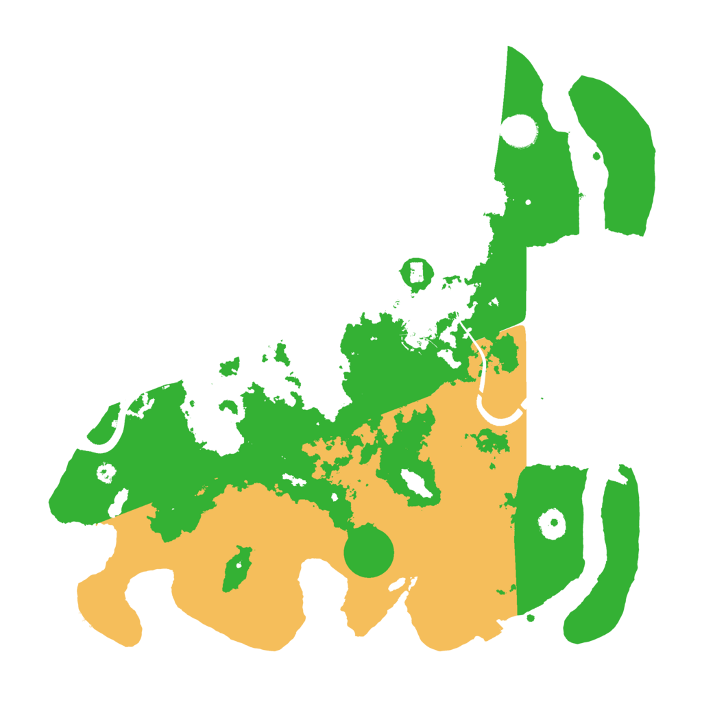 Biome Rust Map: Procedural Map, Size: 3700, Seed: 61457524
