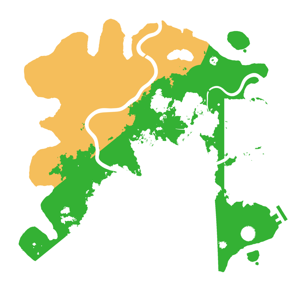 Biome Rust Map: Procedural Map, Size: 3600, Seed: 67690138