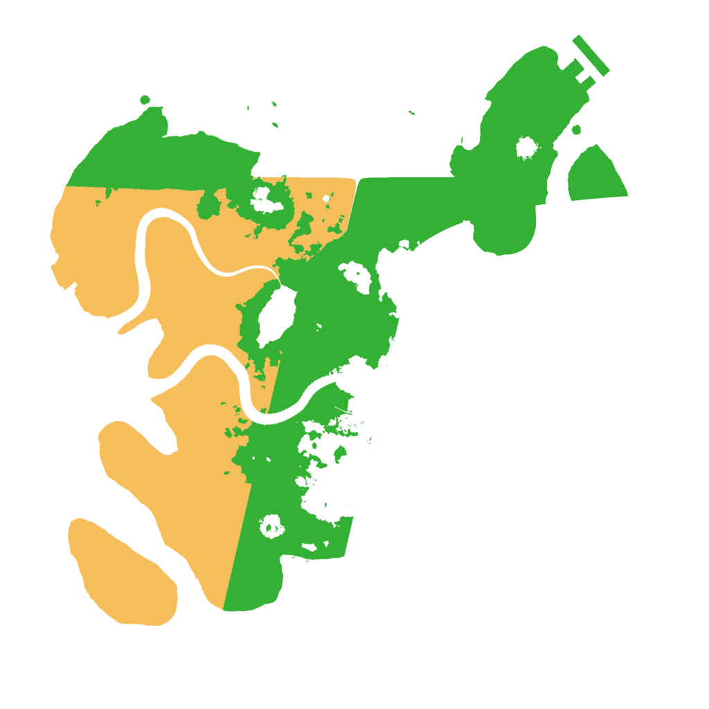 Biome Rust Map: Procedural Map, Size: 3000, Seed: 486938576