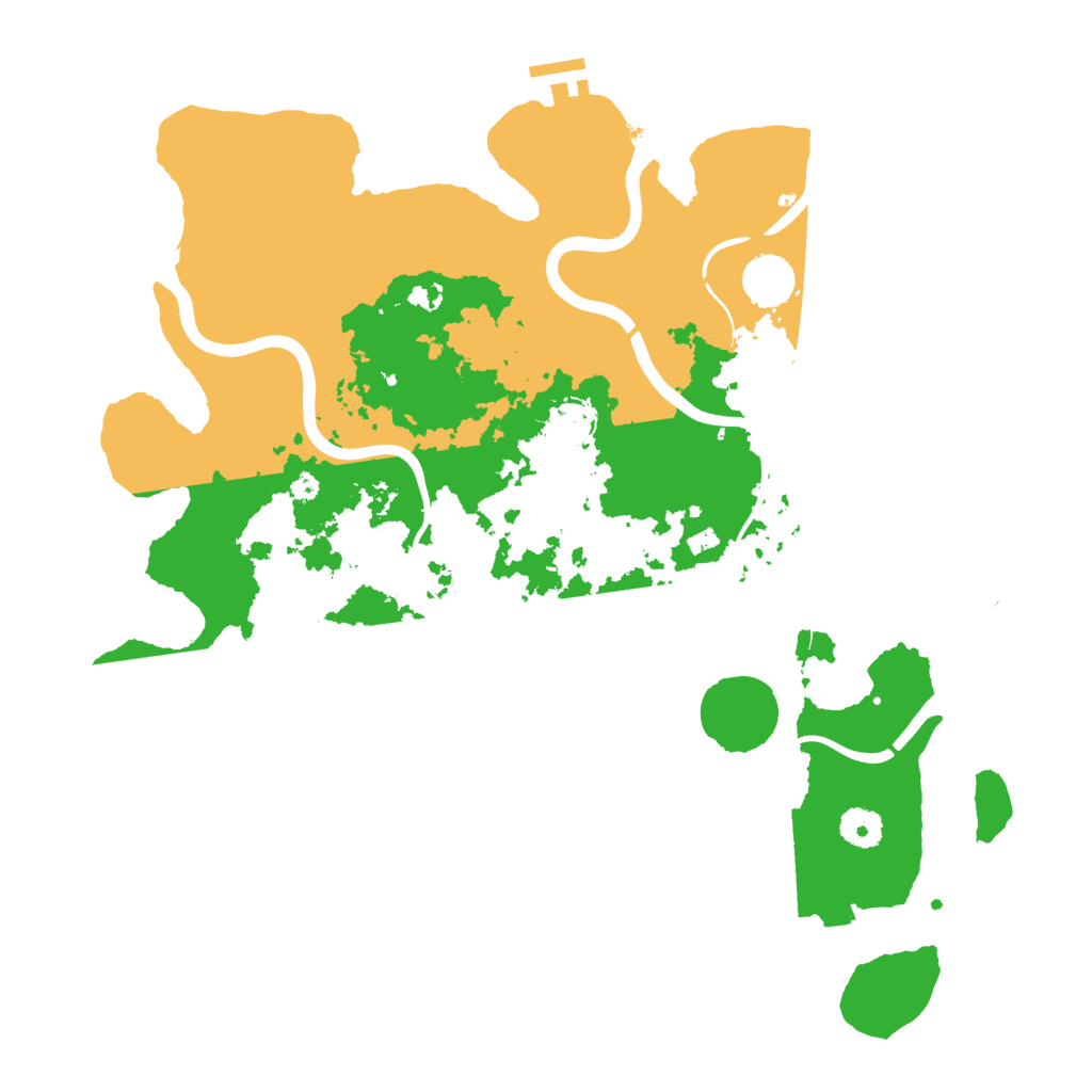 Biome Rust Map: Procedural Map, Size: 3950, Seed: 7885007