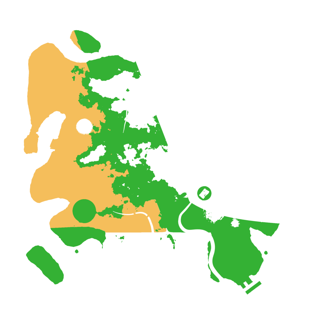 Biome Rust Map: Procedural Map, Size: 3500, Seed: 1971
