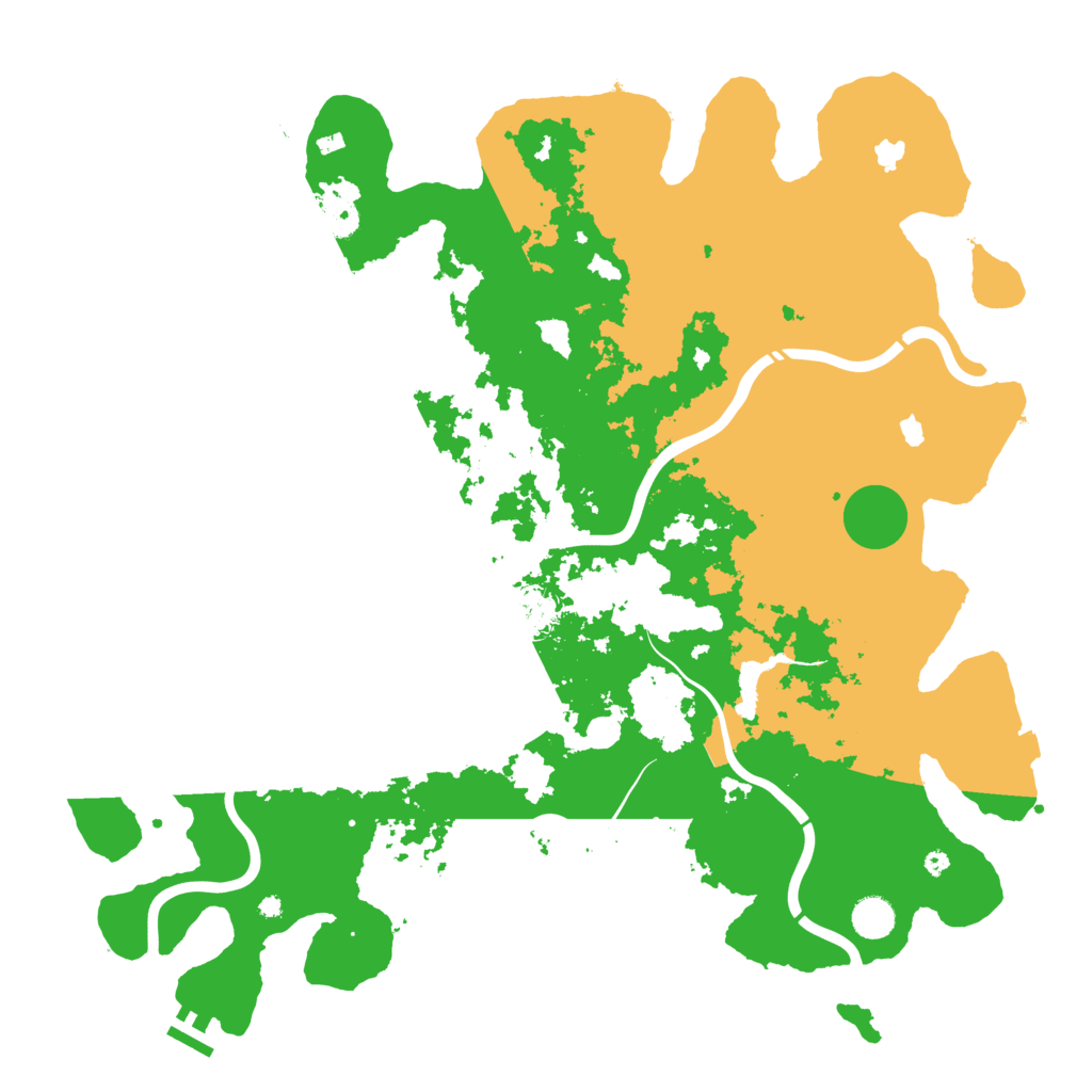 Biome Rust Map: Procedural Map, Size: 4500, Seed: 624637061