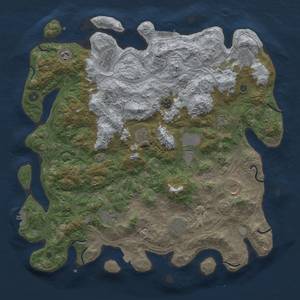 Thumbnail Rust Map: Procedural Map, Size: 4500, Seed: 269, 19 Monuments