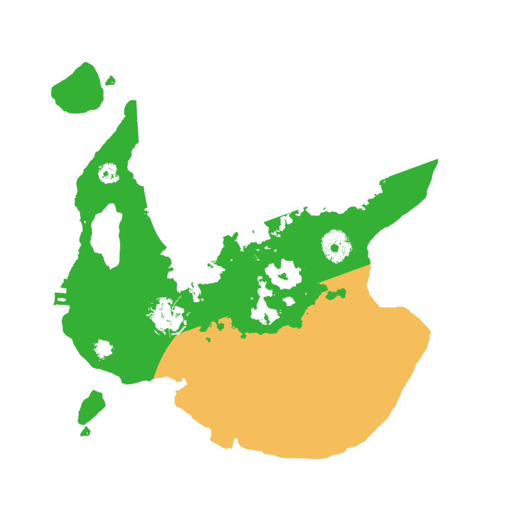 Biome Rust Map: Procedural Map, Size: 2500, Seed: 9534895