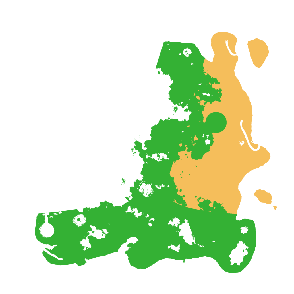 Biome Rust Map: Procedural Map, Size: 3700, Seed: 74927213