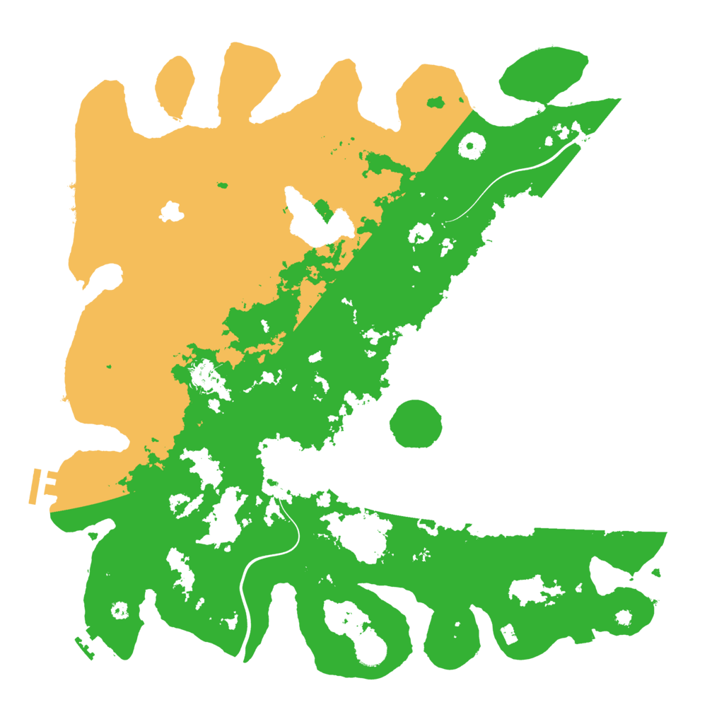 Biome Rust Map: Procedural Map, Size: 4096, Seed: 3180996