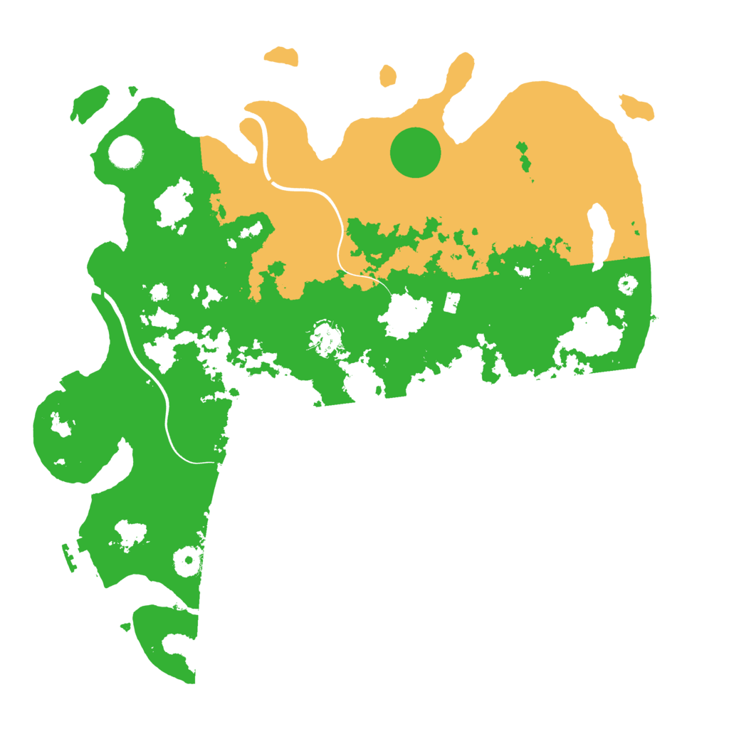 Biome Rust Map: Procedural Map, Size: 3800, Seed: 4545