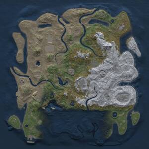 Thumbnail Rust Map: Procedural Map, Size: 4250, Seed: 6028, 16 Monuments