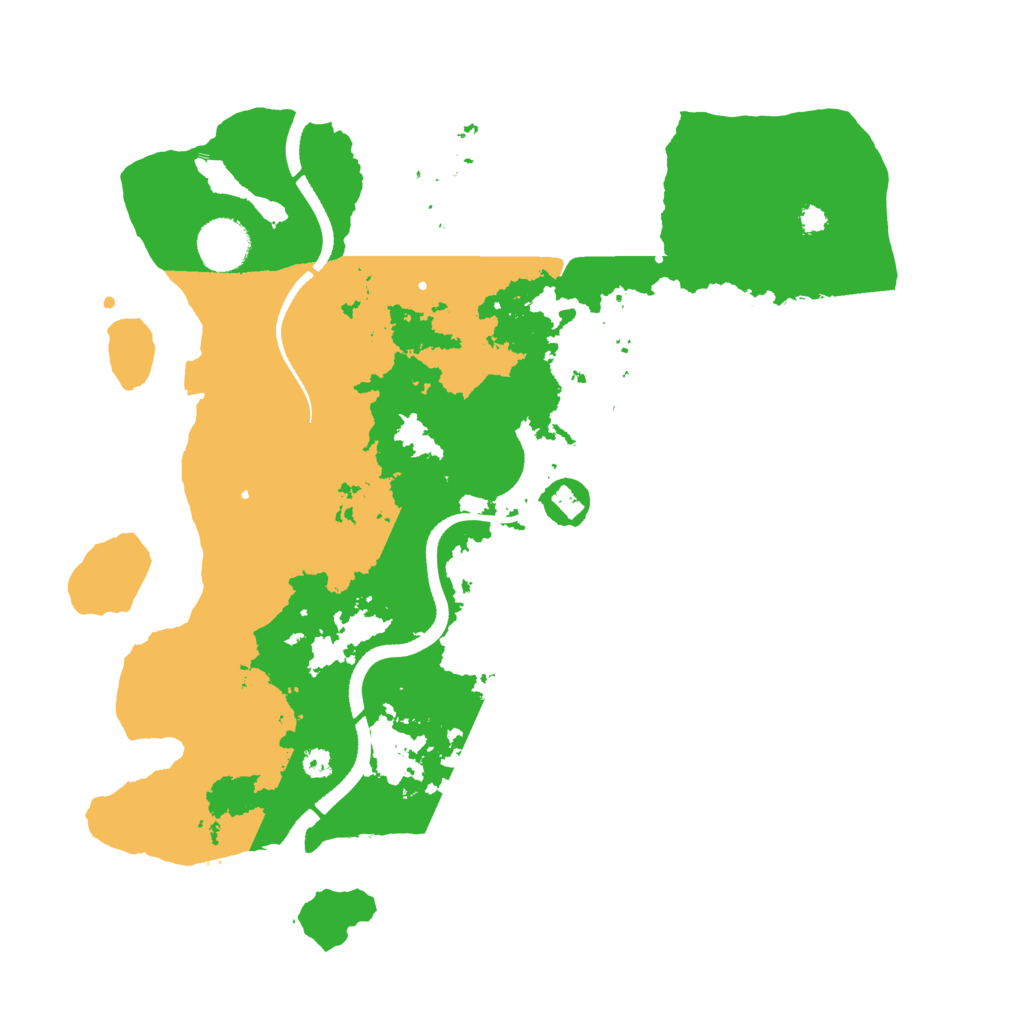 Biome Rust Map: Procedural Map, Size: 3500, Seed: 1986