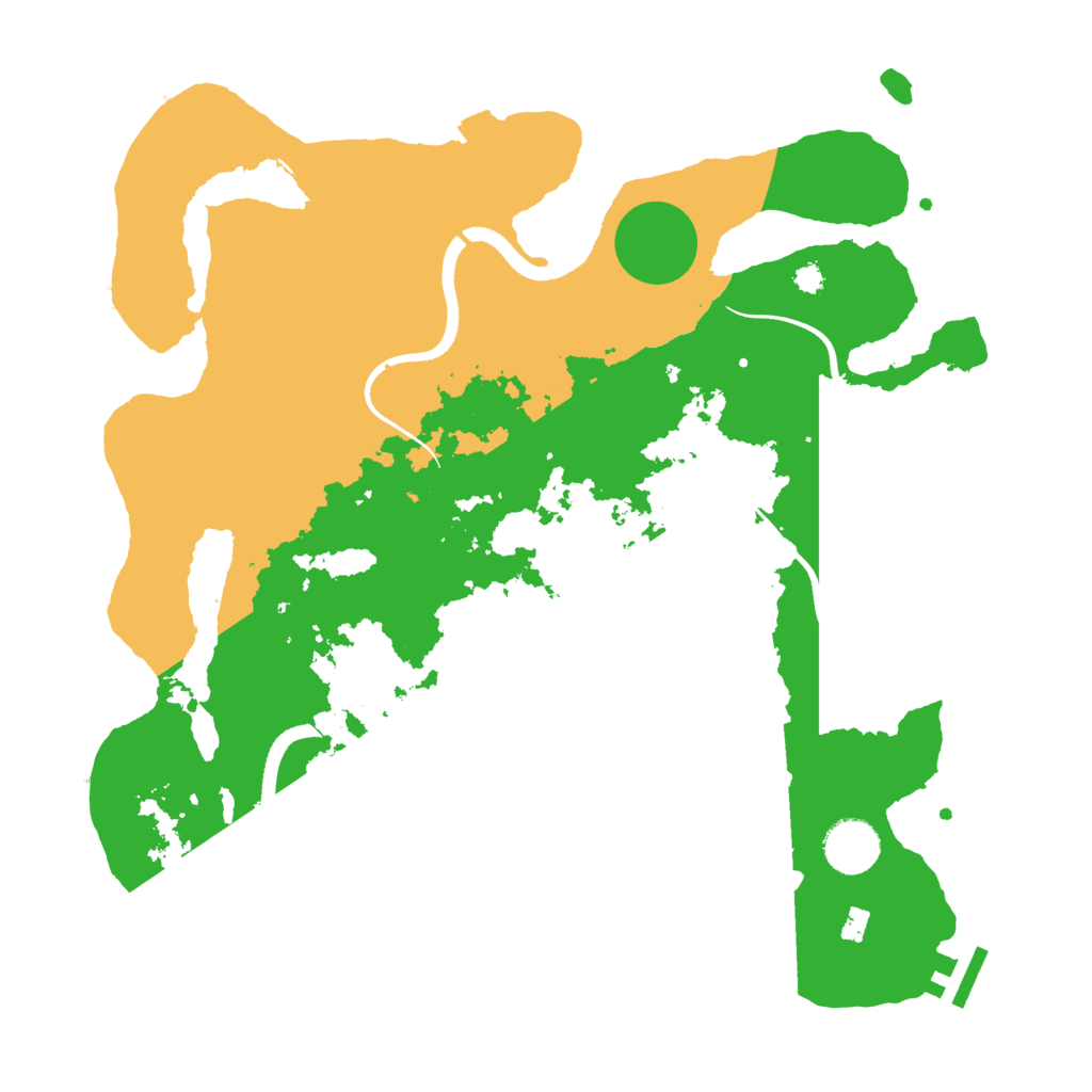 Biome Rust Map: Procedural Map, Size: 3500, Seed: 41393651