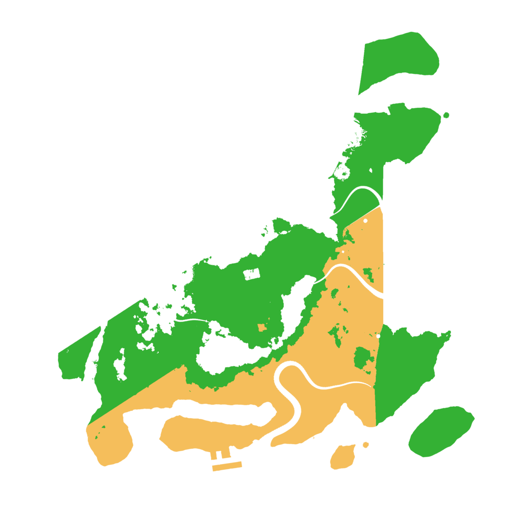 Biome Rust Map: Procedural Map, Size: 3500, Seed: 701250712