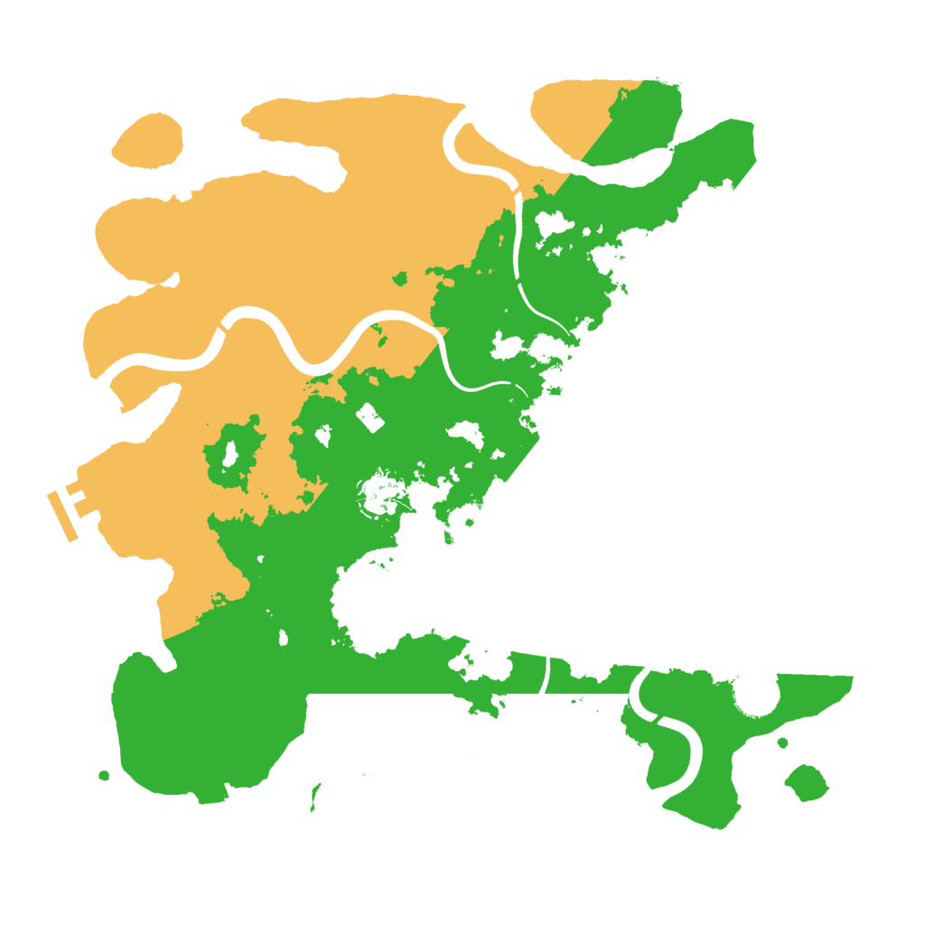 Biome Rust Map: Procedural Map, Size: 3550, Seed: 15107557