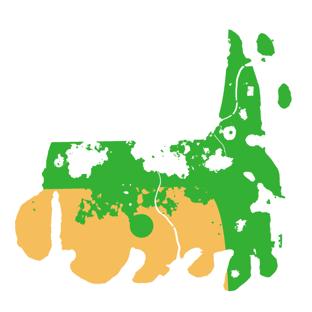 Biome Rust Map: Procedural Map, Size: 3500, Seed: 961071894