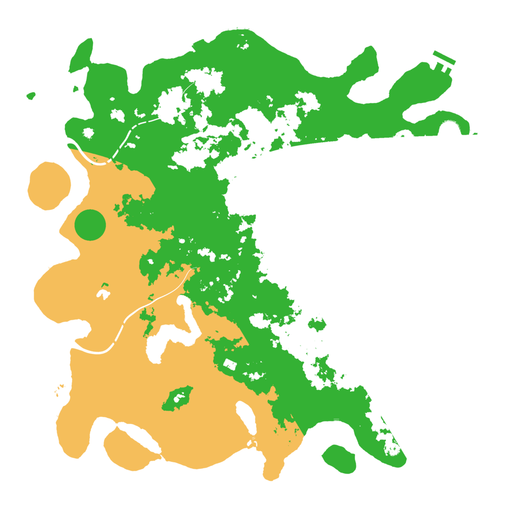 Biome Rust Map: Procedural Map, Size: 4300, Seed: 35917119