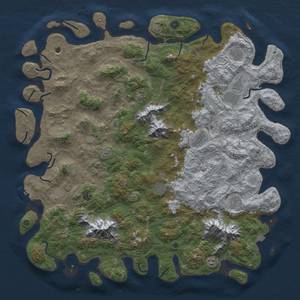 Thumbnail Rust Map: Procedural Map, Size: 5500, Seed: 400425, 18 Monuments