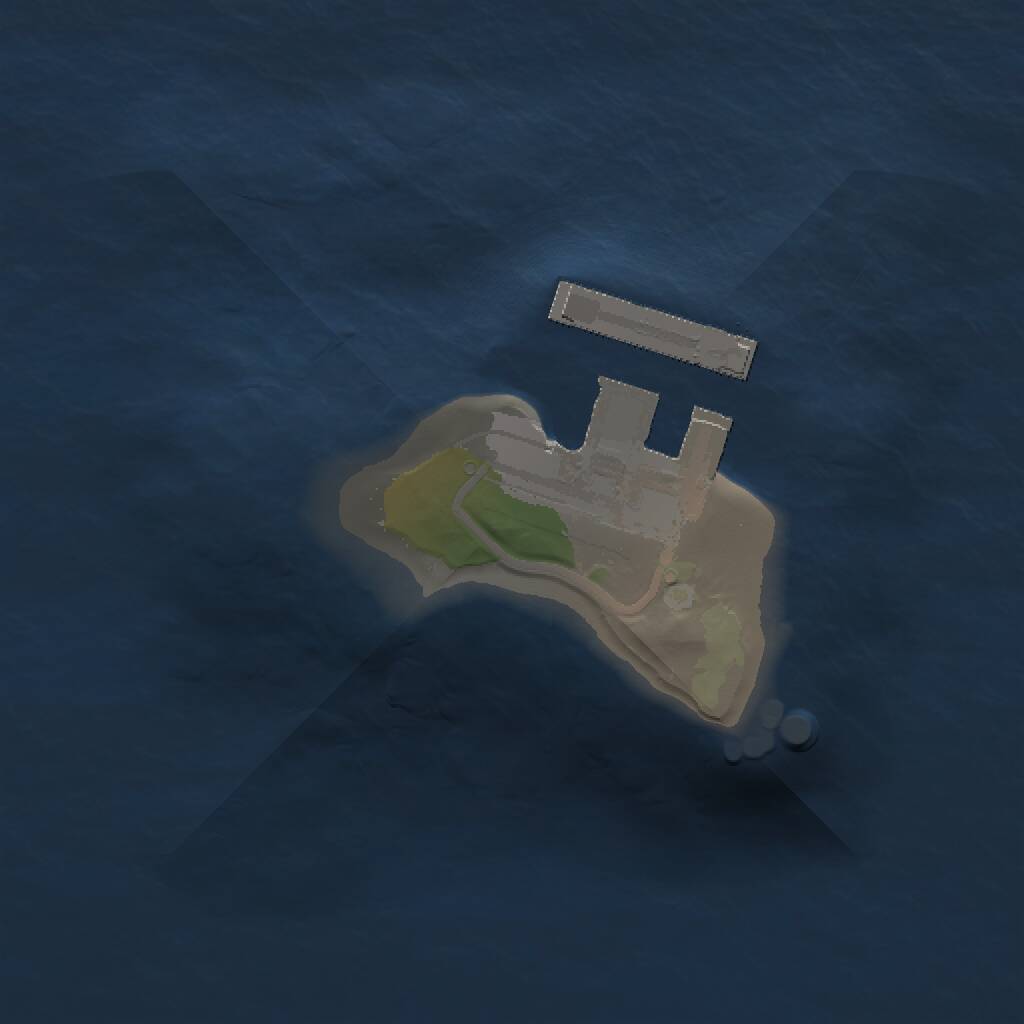 Rust Map: Procedural Map, Size: 1000, Seed: 61, 2 Monuments