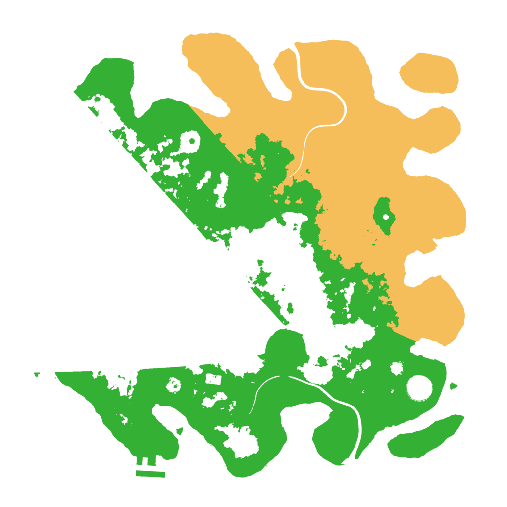 Biome Rust Map: Procedural Map, Size: 3500, Seed: 1244228031