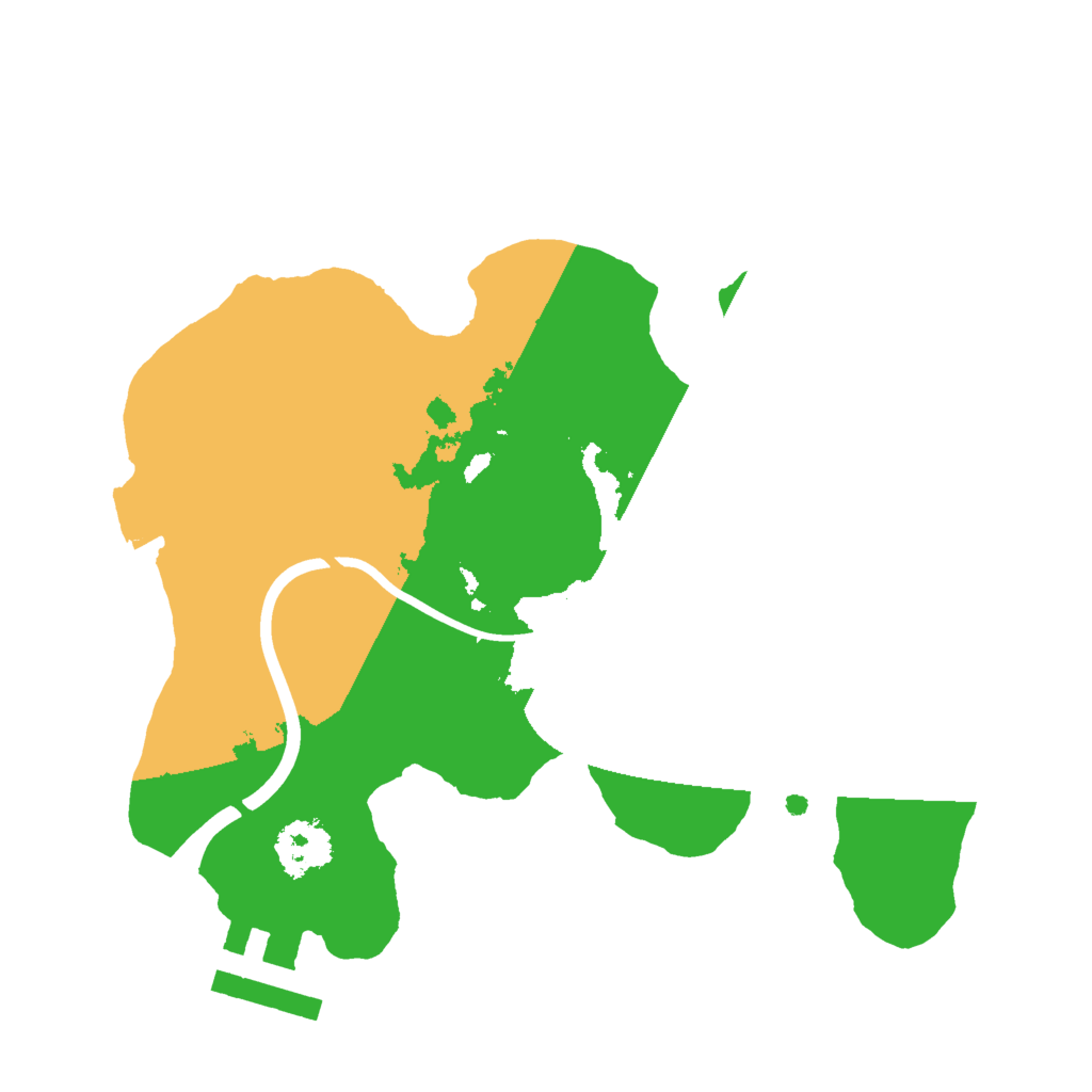 Biome Rust Map: Procedural Map, Size: 2000, Seed: 3698120