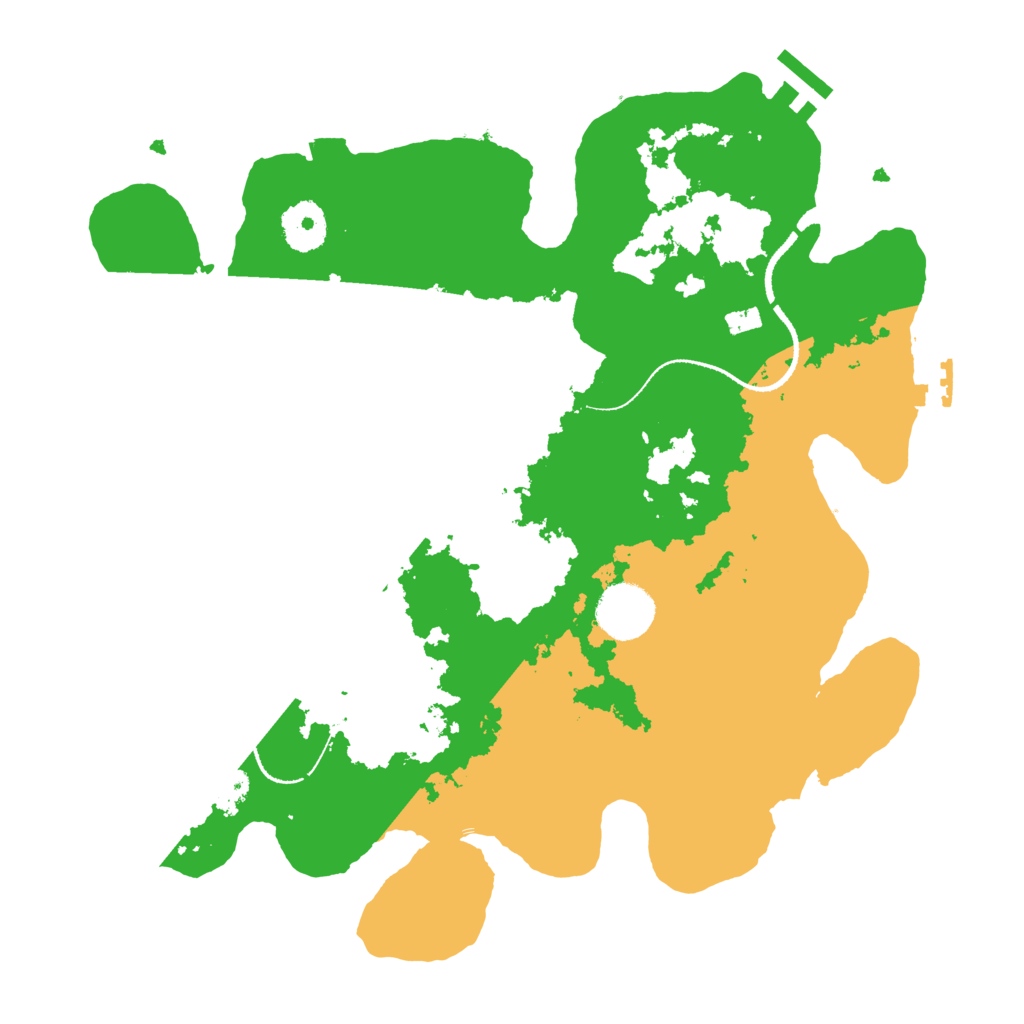 Biome Rust Map: Procedural Map, Size: 3250, Seed: 2050250235